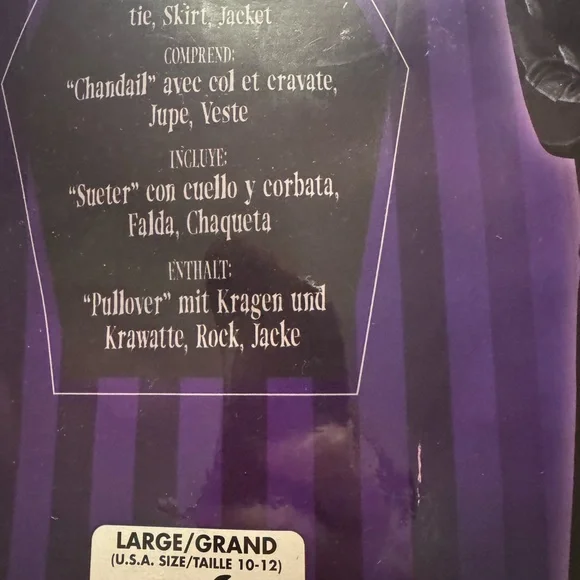 Wednesday Addams Family Spirit Halloween Costume Child Size L (12/14) NWT - Picture 6 of 7